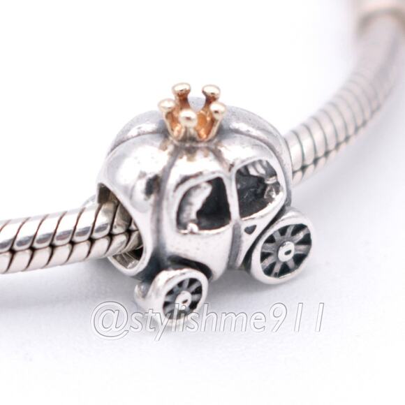 Authentic PANDORA Royal Carriage Charm - 790598P - Picture 3 of 10